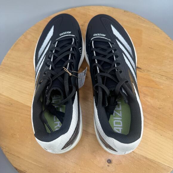 Adidas Adizero Electric TPU Men\'s Size 12.5 Black White‎ Baseball Cleats IH3466 main image 8